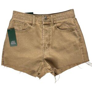 Wild Fable Super High-Rise Cutoff Shorts Womens Size 2 Beige New Button Fly